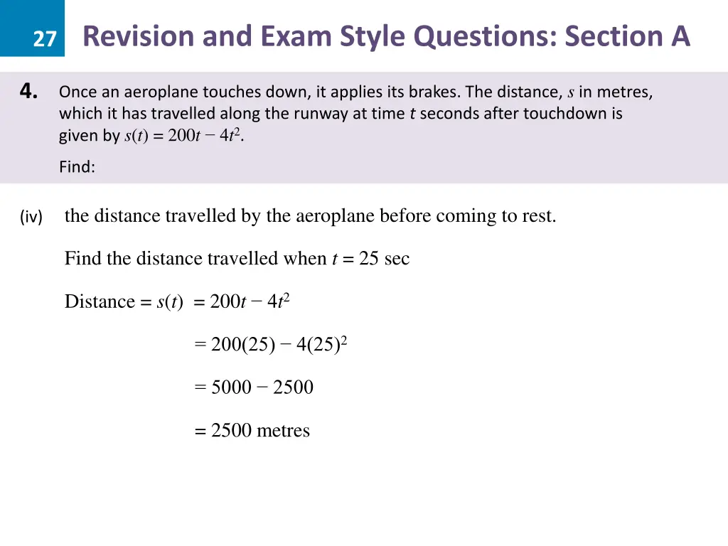 27 revision and exam style questions section a 15