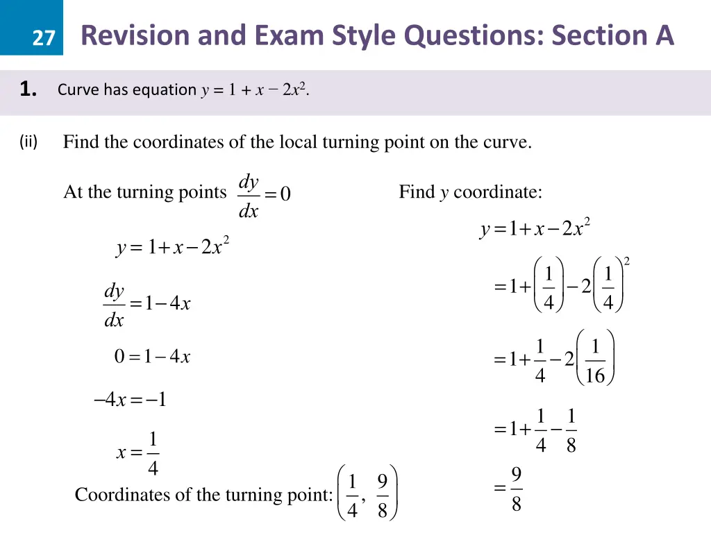 27 revision and exam style questions section a 2