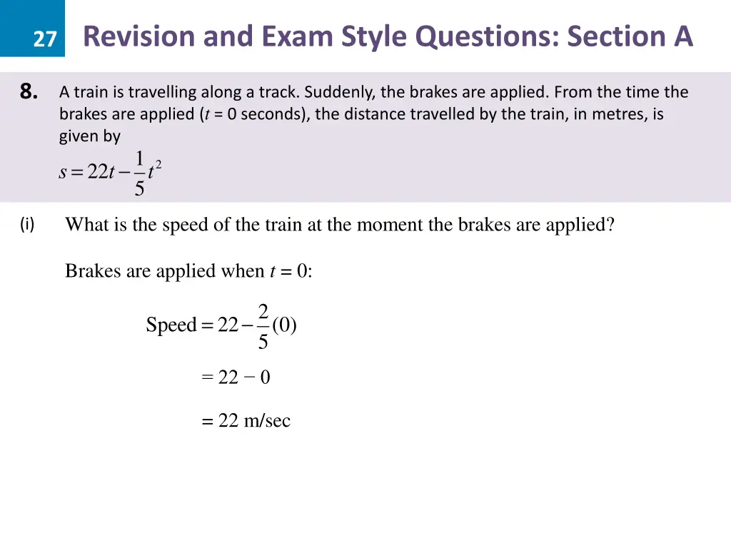 27 revision and exam style questions section a 21