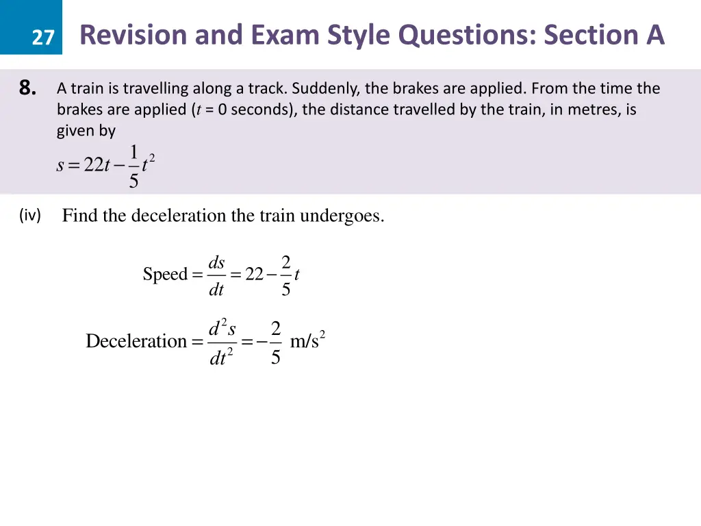 27 revision and exam style questions section a 24