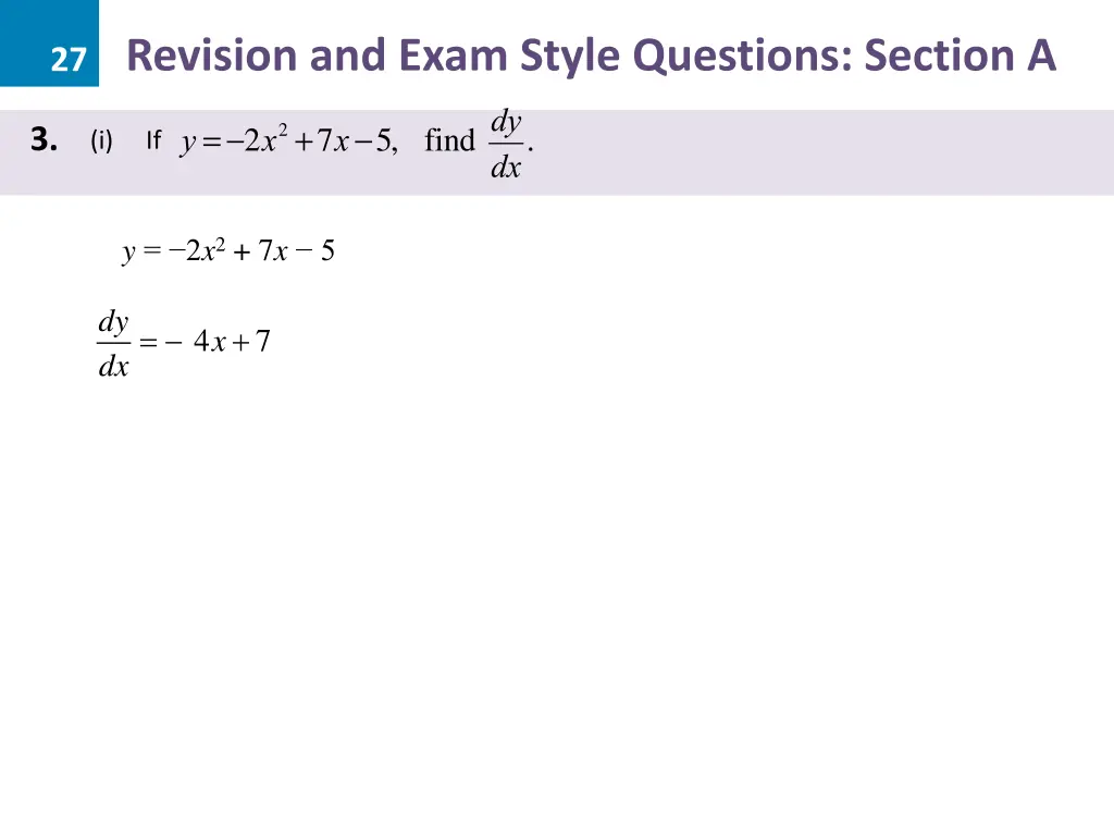 27 revision and exam style questions section a 7