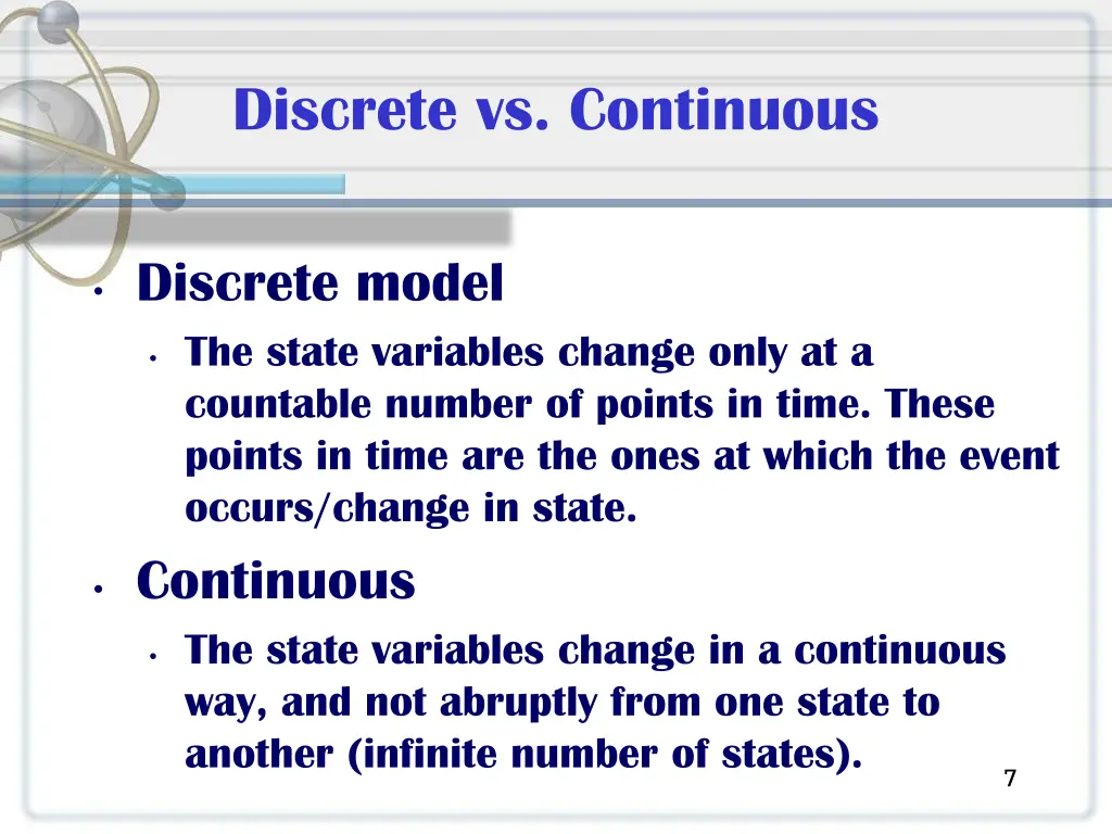 discrete vs continuous