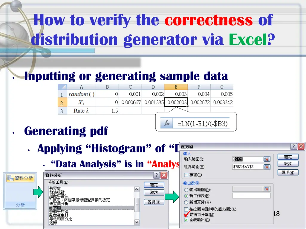 how to verify the correctness of distribution 1