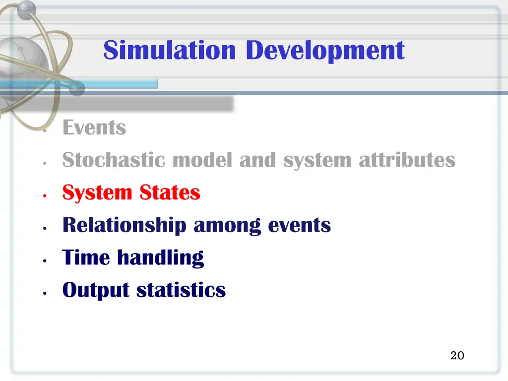 simulation development 1