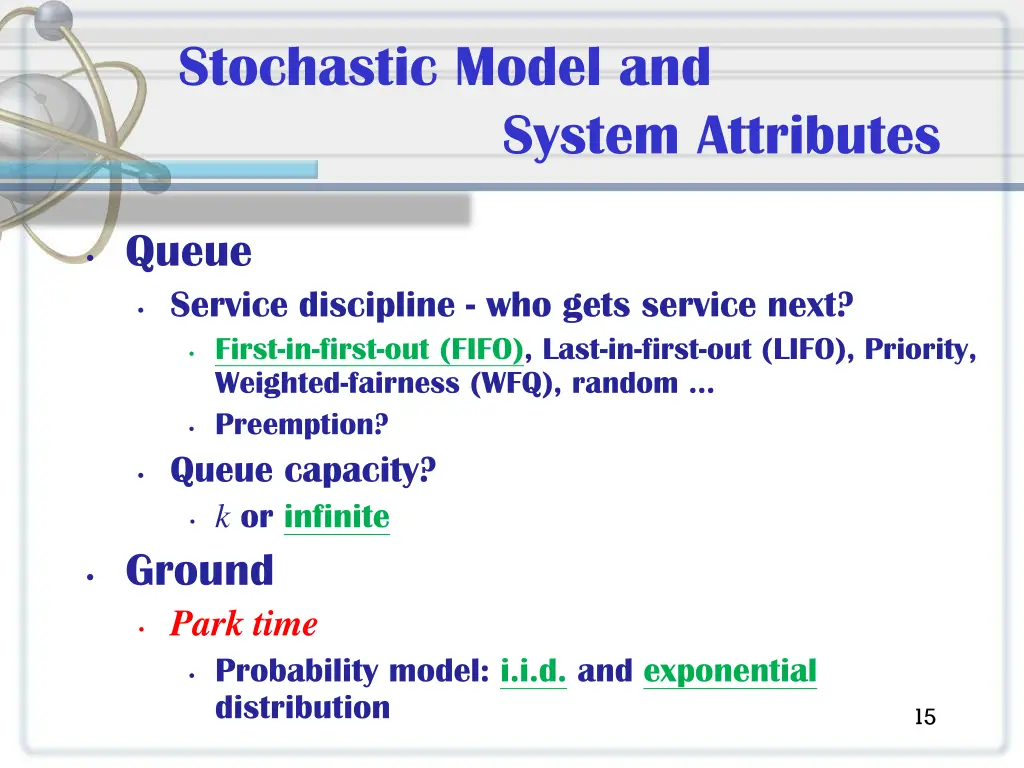 stochastic model and 1
