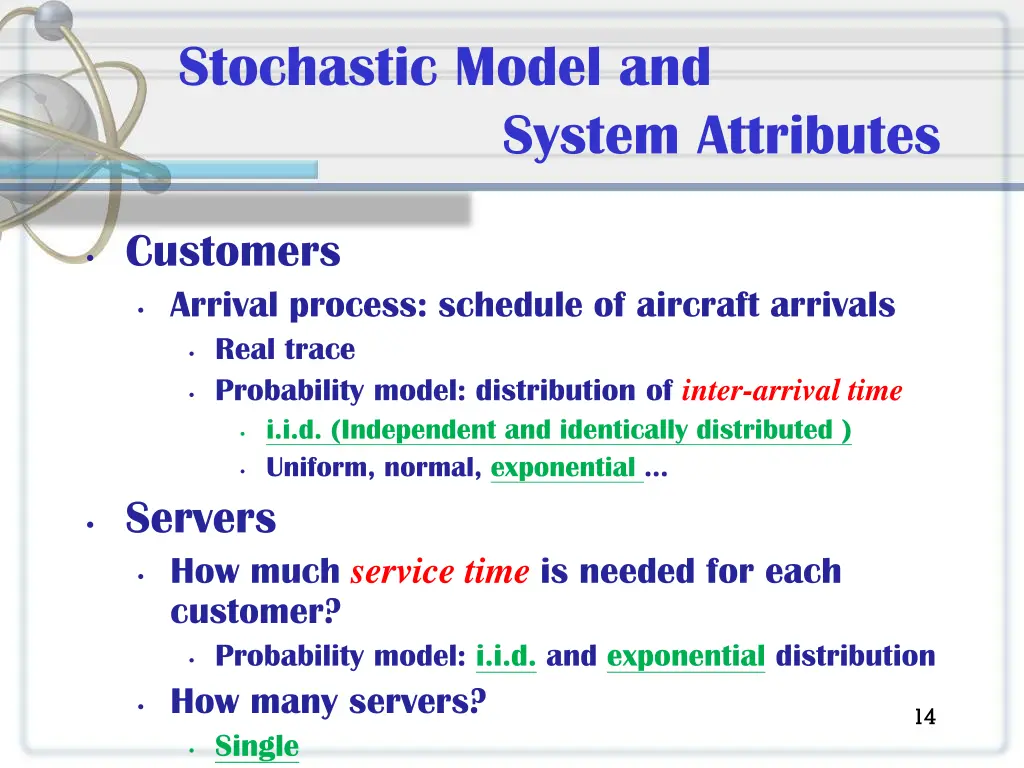 stochastic model and