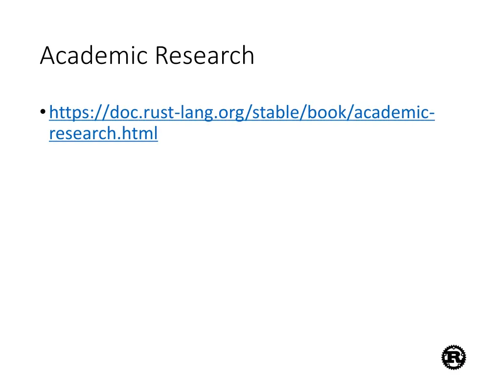 academic research