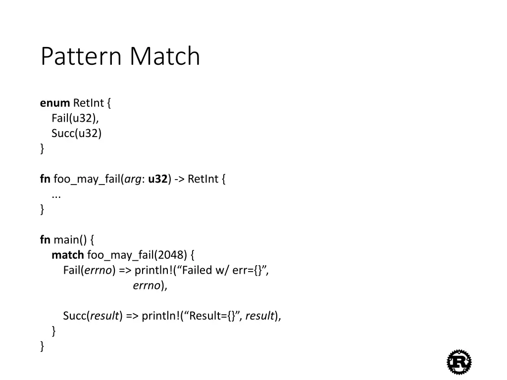 pattern match 2
