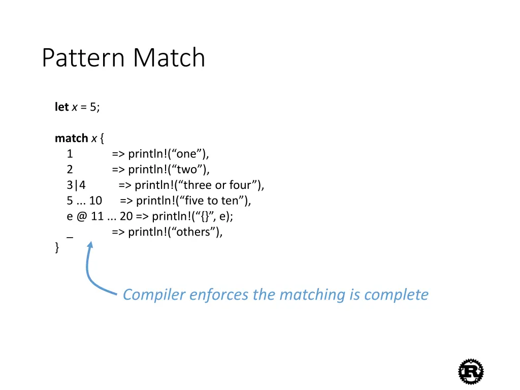 pattern match