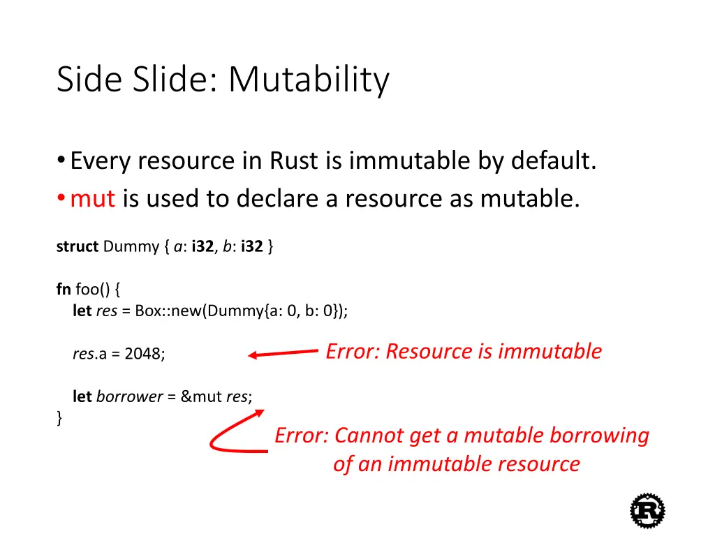 side slide mutability