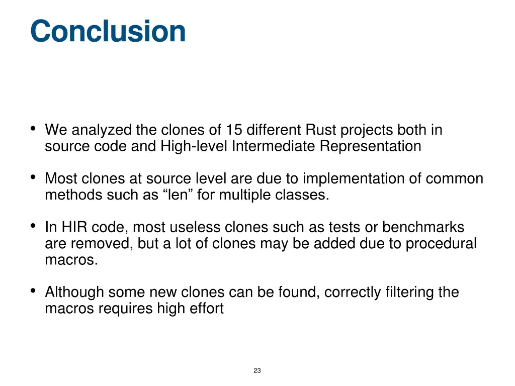 conclusion