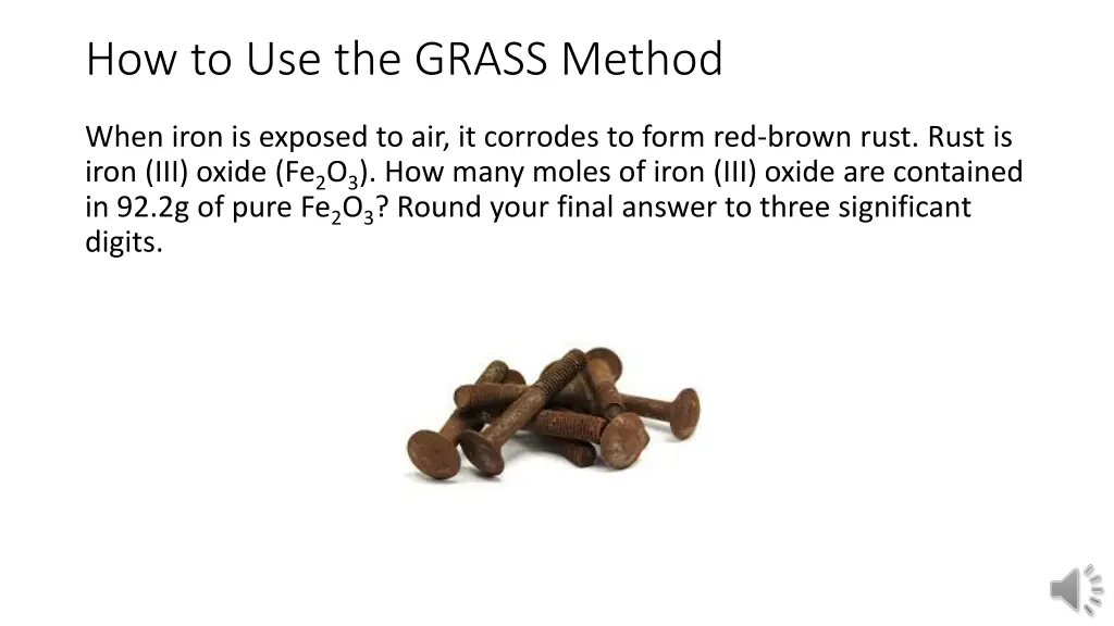 how to use the grass method