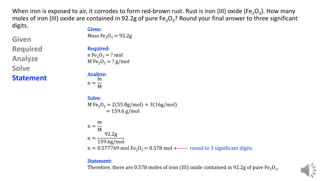 when iron is exposed to air it corrodes to form 4