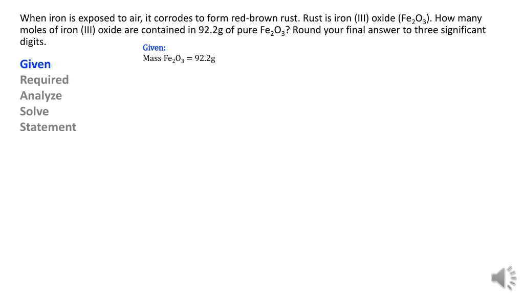 when iron is exposed to air it corrodes to form
