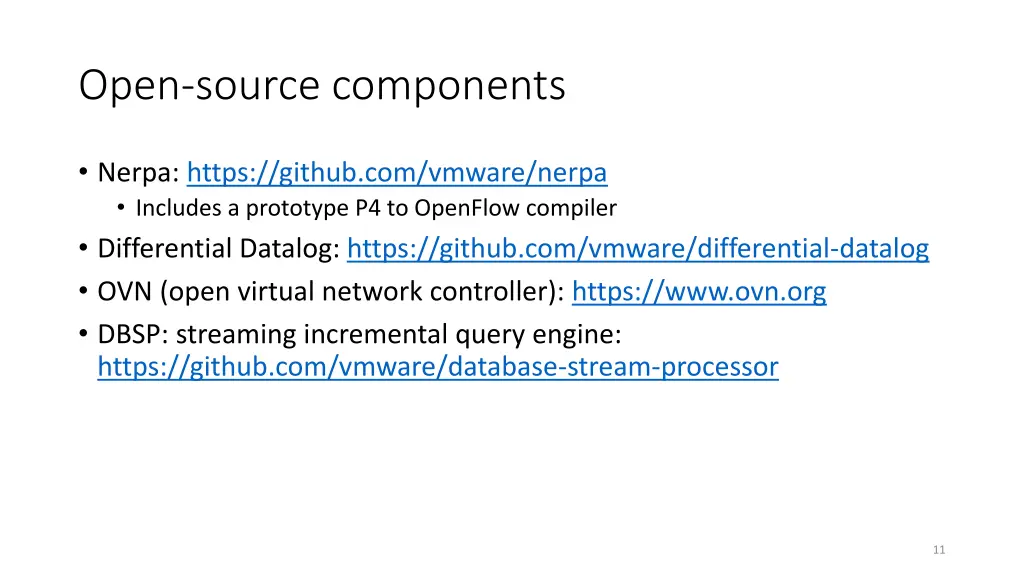 open source components