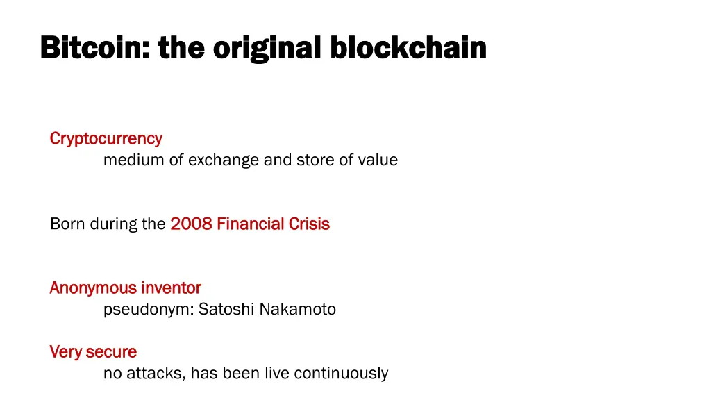 bitcoin the original blockchain bitcoin