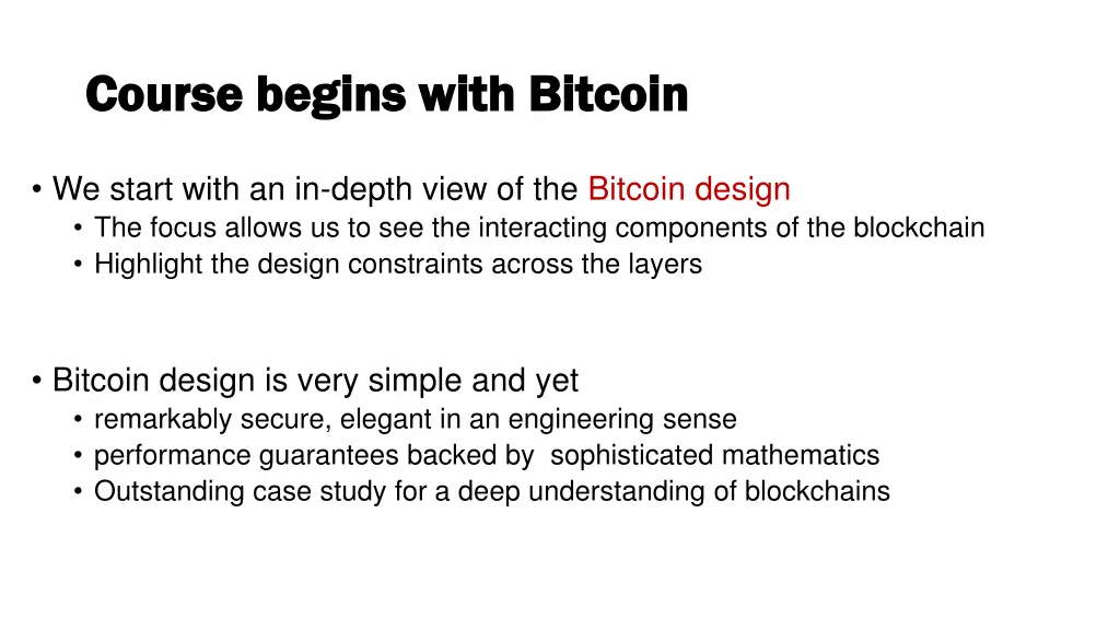 course begins with bitcoin course begins with