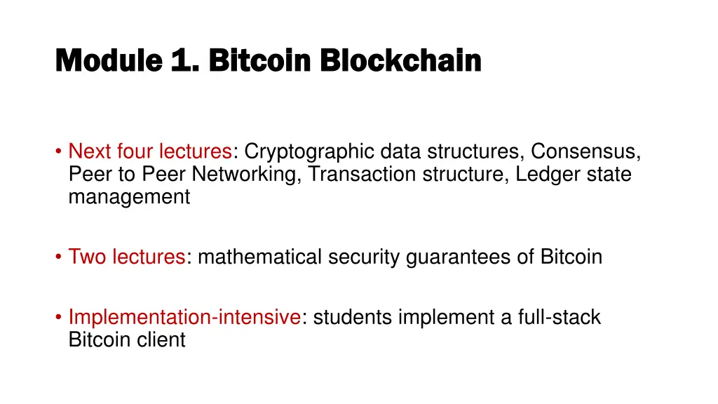 module 1 bitcoin blockchain module 1 bitcoin