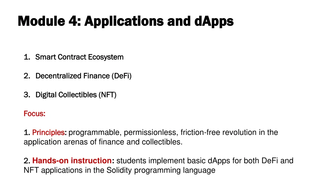module 4 applications and module 4 applications