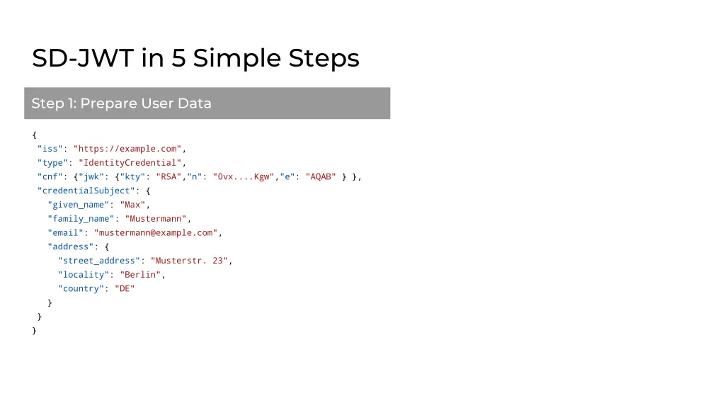sd jwt in 5 simple steps
