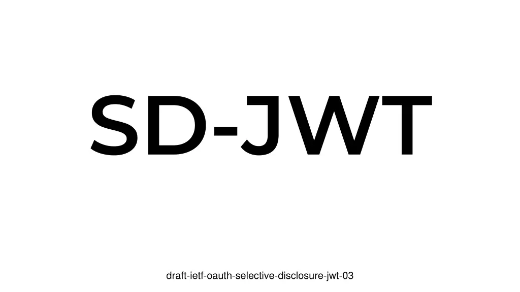 sd jwt