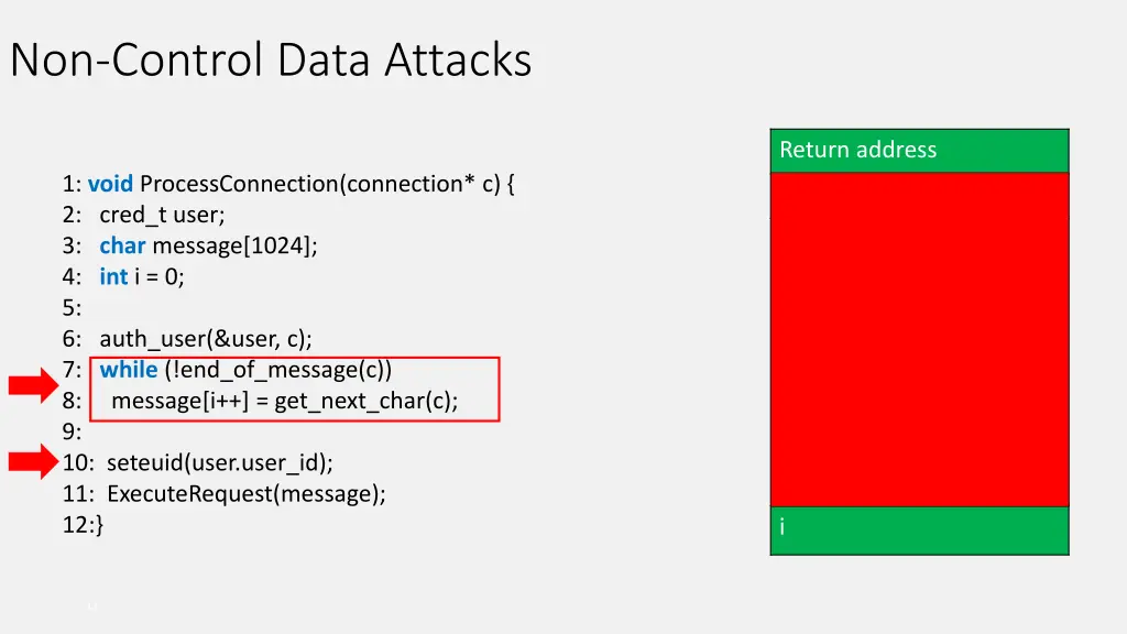 non control data attacks