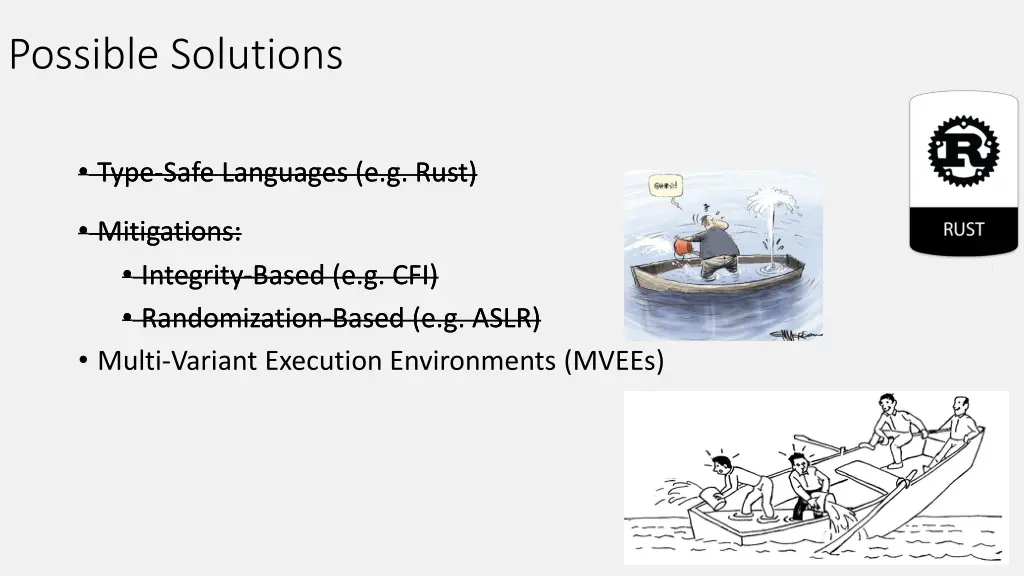 possible solutions