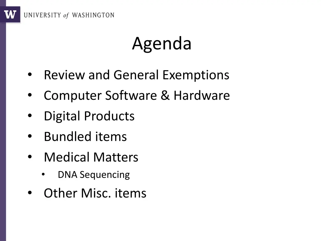 agenda