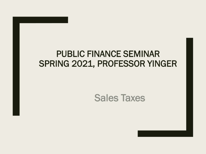 public finance seminar public finance seminar