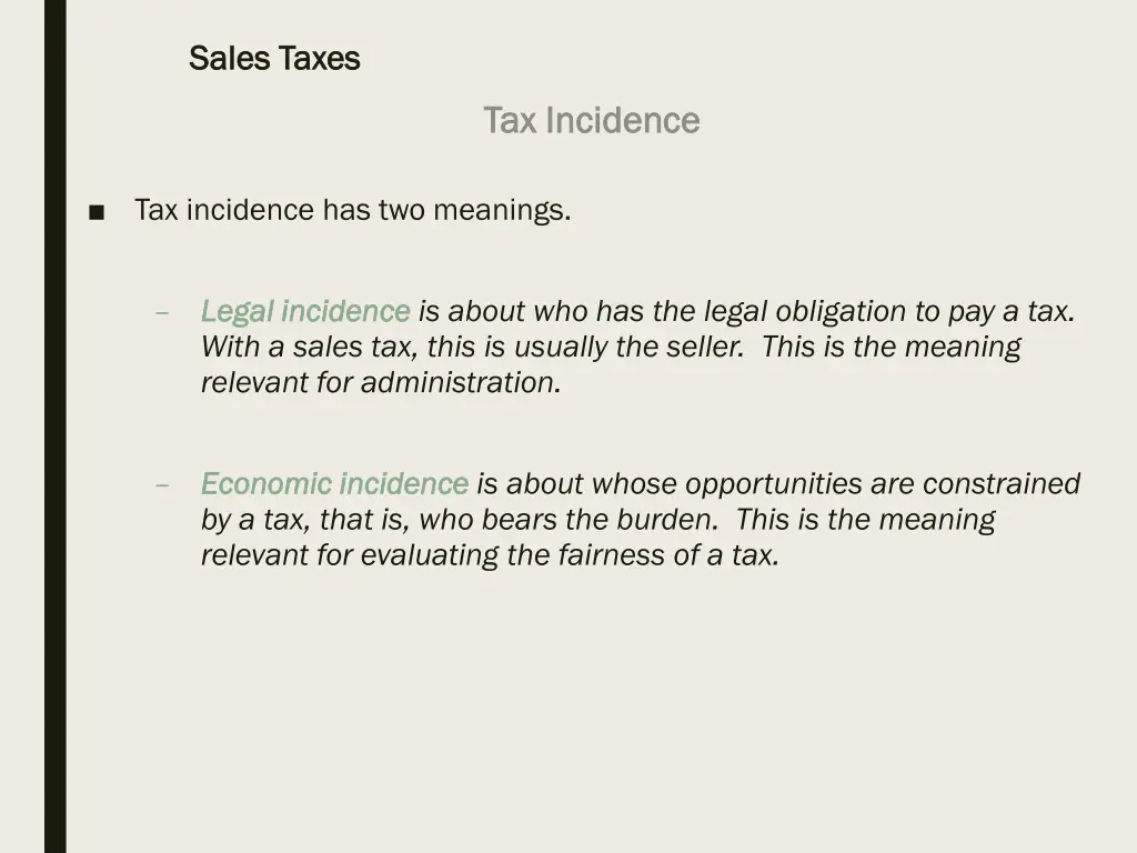 sales taxes sales taxes 4