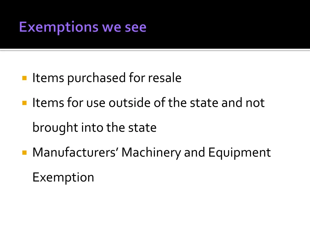 items purchased for resale