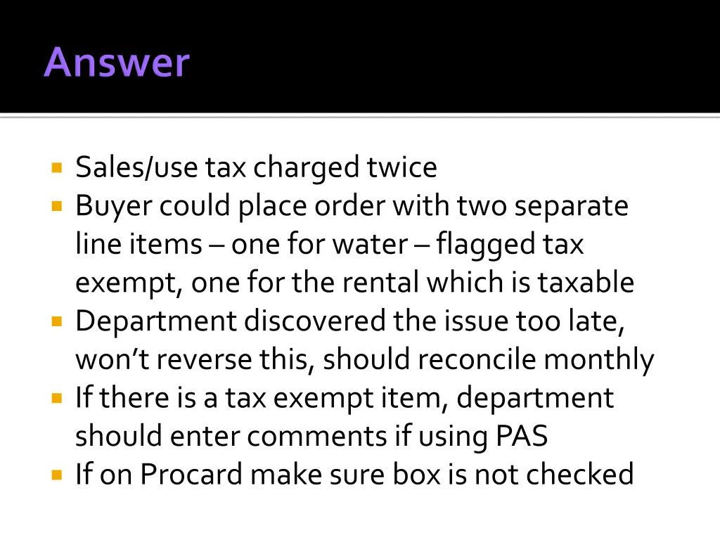 sales use tax charged twice buyer could place