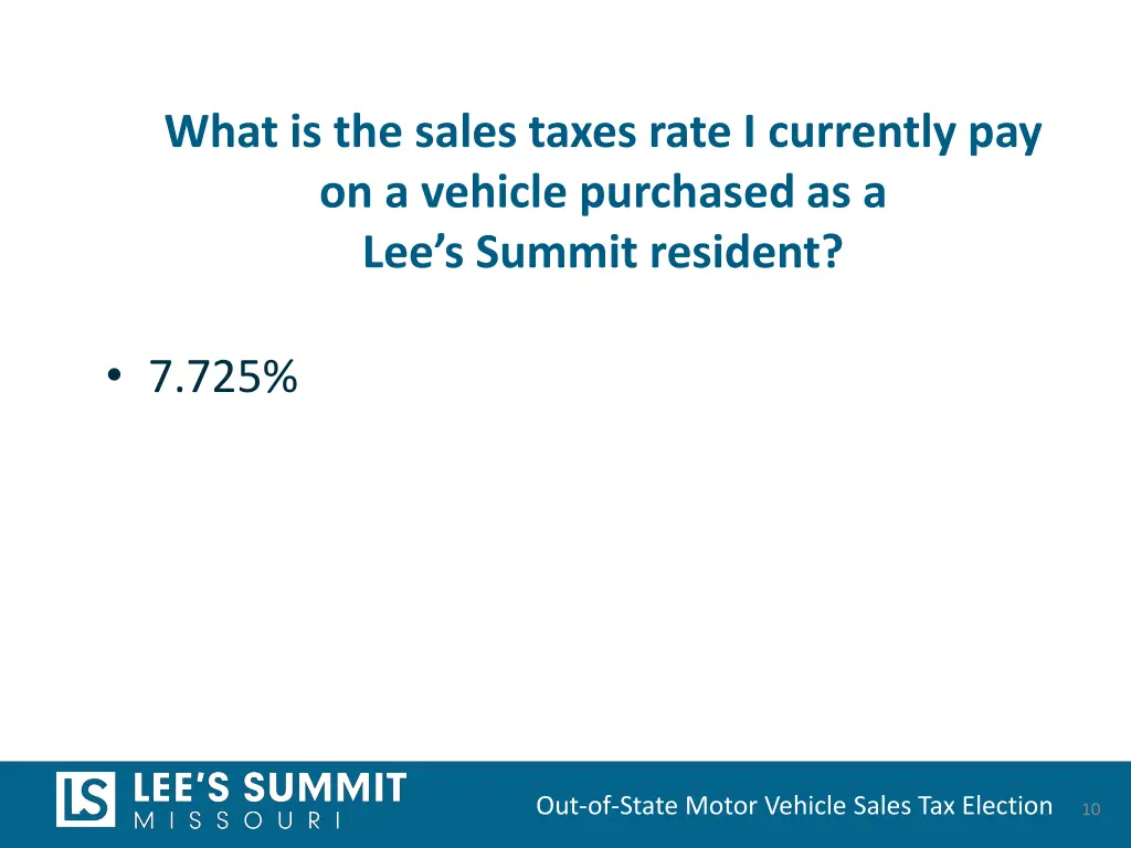 what is the sales taxes rate i currently