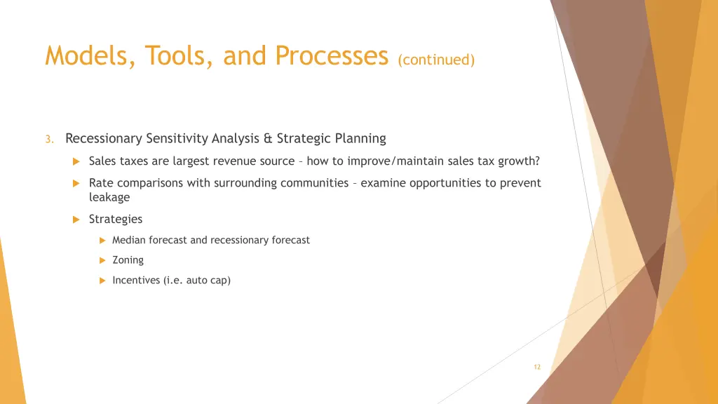 models tools and processes continued 3