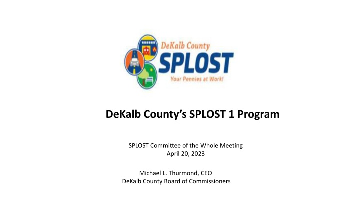 dekalb county s splost 1 program