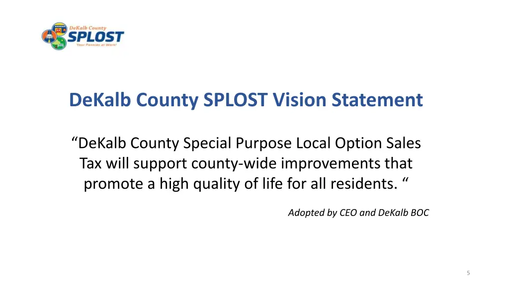 dekalb county splost vision statement