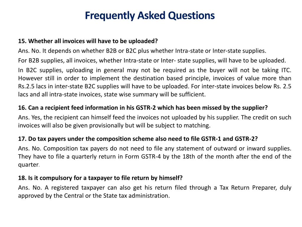 frequently asked questions 4