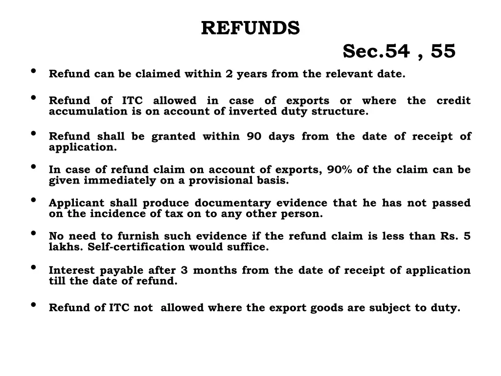 refunds