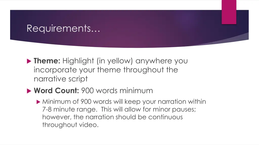 requirements 2