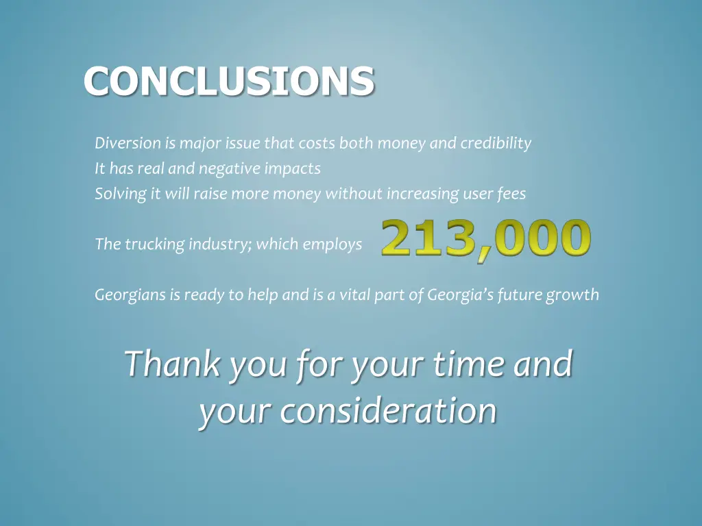 conclusions
