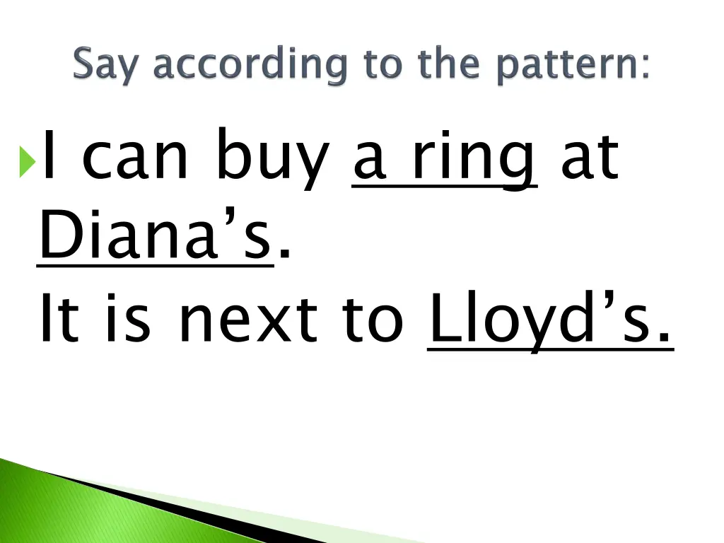 i can buy a ring at diana s it is next to lloyd s