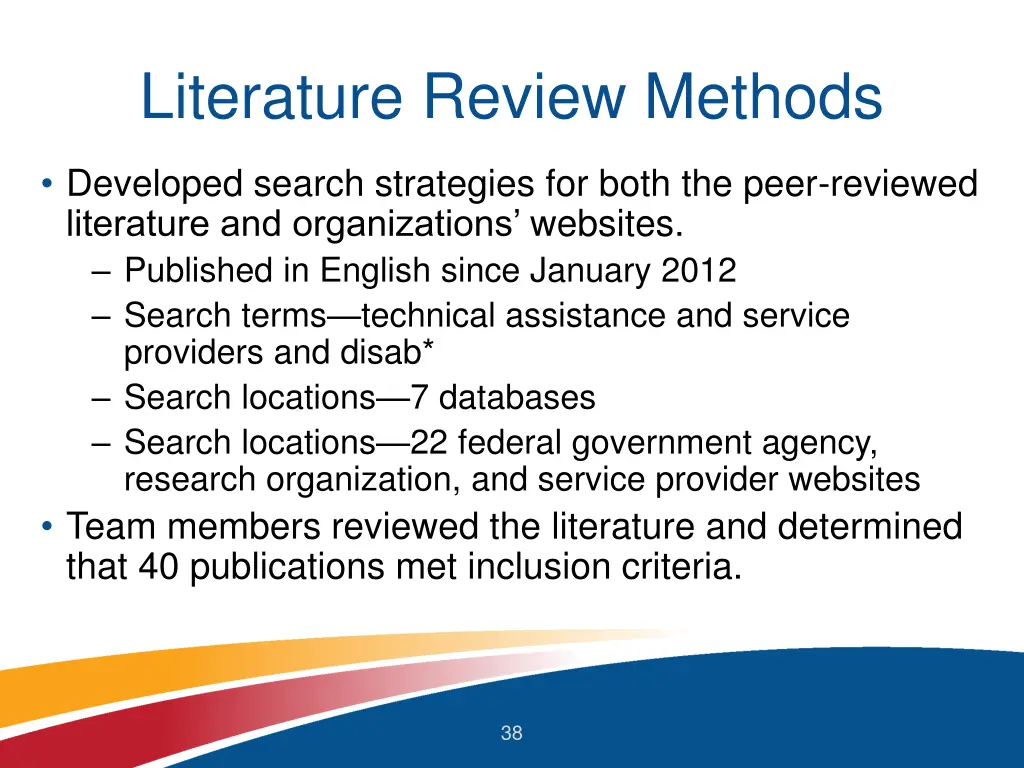 literature review methods