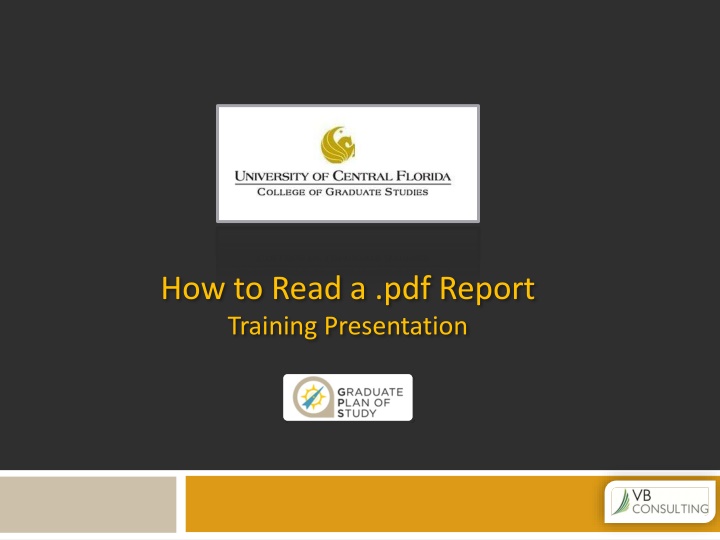 how to read a pdf report training presentation