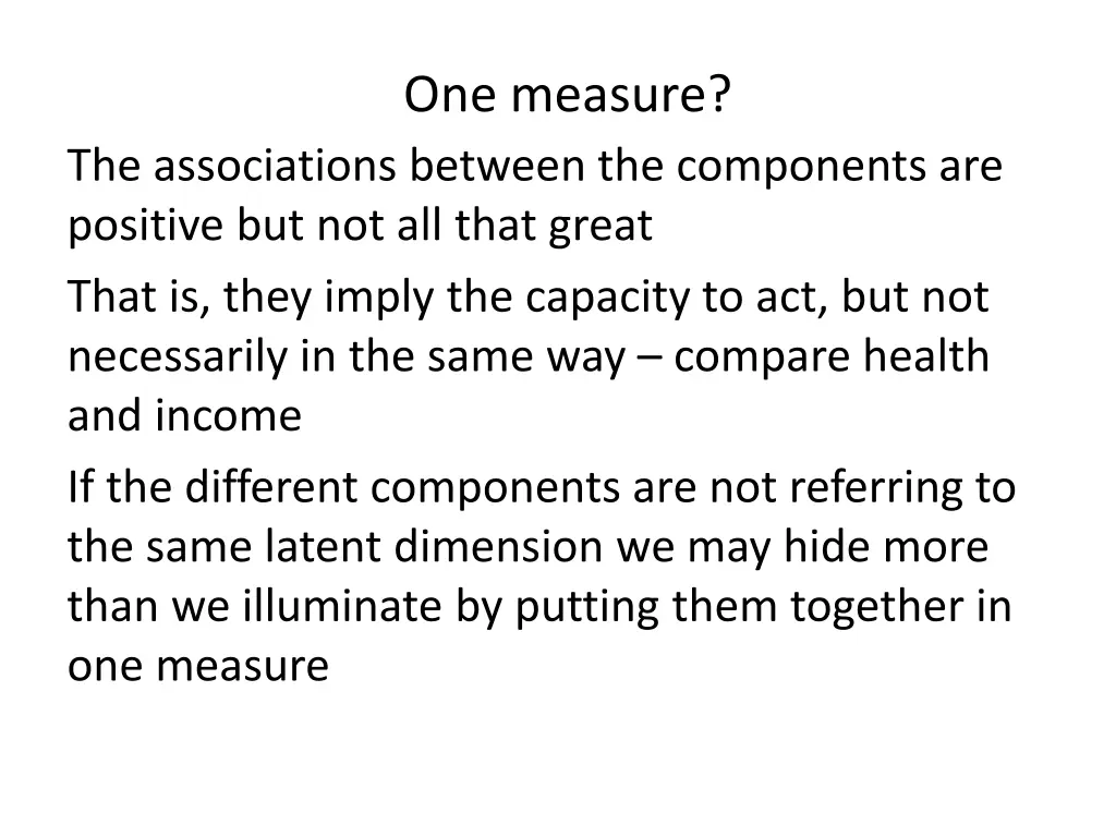 one measure