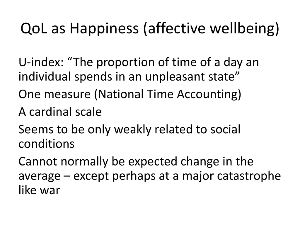 qol as happiness affective wellbeing