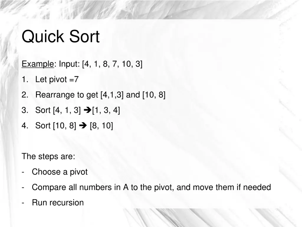 quick sort 1