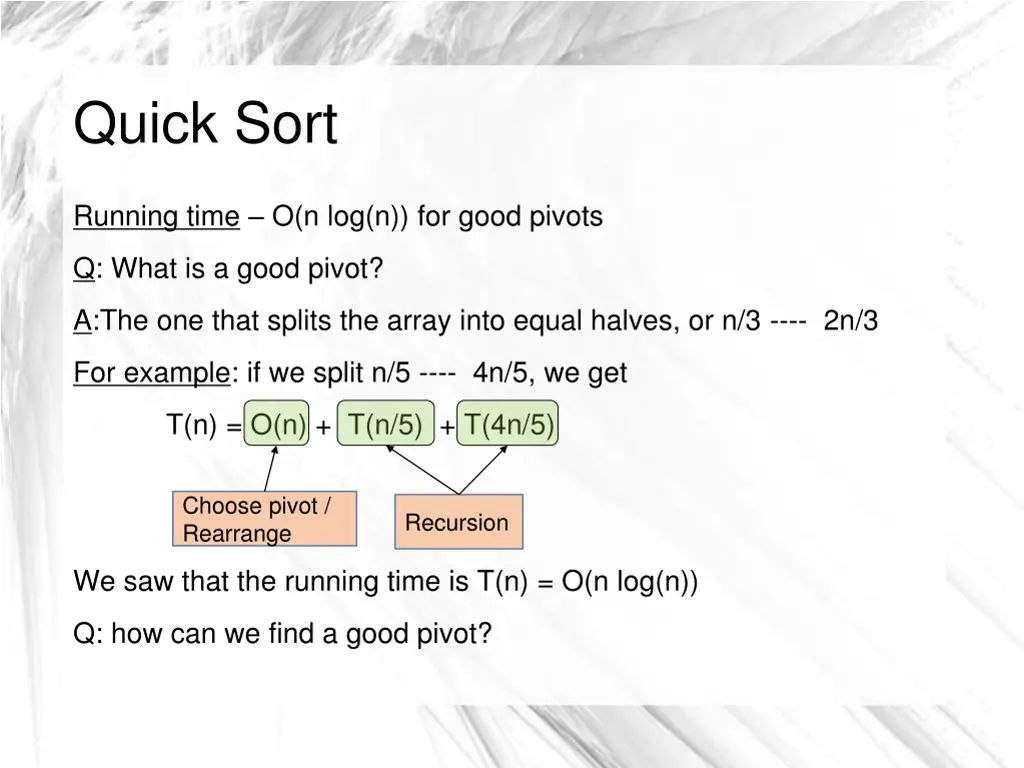 quick sort 2