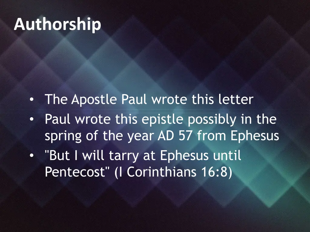 authorship