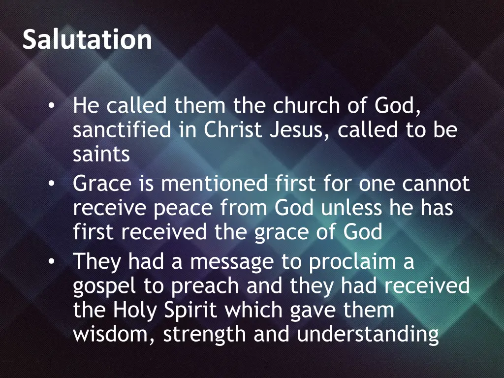 salutation