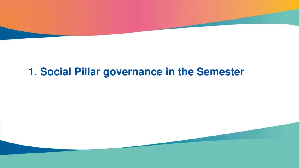 1 social pillar governance in the semester